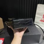 Saint Laurent Toy Shopping Tote Bag Crocodile Black 18cm - Image 4