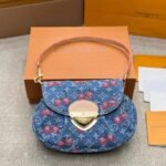 Louis Vuitton X Takashi Murakami Monogram Cerise Sunset Bag Denim Blue 27Cm M13680 - Image 3