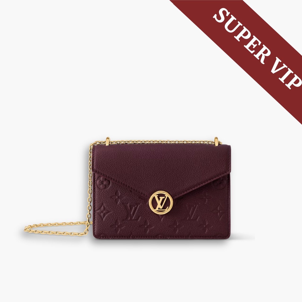 447-7.jpg Super Vip 1:1 - Louis Vuitton Wallet On Chain Rosy Grenat Red 19Cm M25814 - Image 1