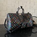 Super Vip 1:1 – Louis Vuitton x Takashi Murakami Keepall Bandoulière 50 Bag Black 50Cm M13745 - Image 4