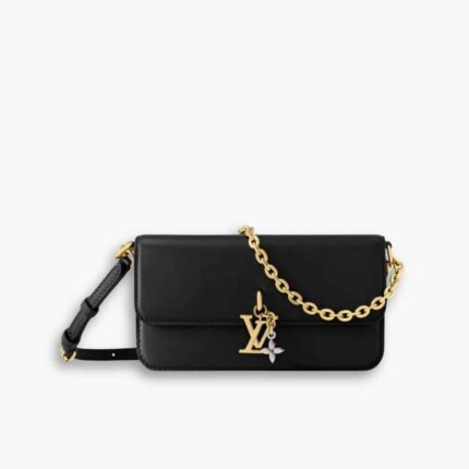 Louis Vuitton Wallet On Chain LV Bloom Black 20Cm M14564
