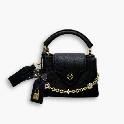 Louis Vuitton x Takashi Murakami Capucines BB Black 21Cm