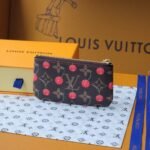 Louis Vuitton x Murakami Key Pouch Monogram Cerises Brown 11Cm - Image 4