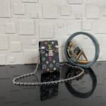 Super Vip 1:1 – Louis Vuitton x Takashi Murakami Phone Pouch Métis Black 17Cm M14098 - Image 2