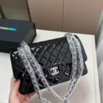 Chanel Medium Classic Double Flap Bag Black 26cm - Image 3