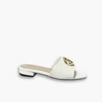 Gucci Women Round Interlocking G Sandal In White