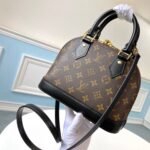 Super Vip 1:1 – Louis Vuitton Alma BB Bag Monogram Canvas Black 23Cm - Image 4