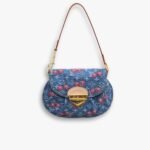 Louis Vuitton X Takashi Murakami Monogram Cerise Sunset Bag Denim Blue 27Cm M13680