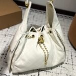 Chanel 25 Small Handbag Grained   Gold-Tone Metal White 30Cm AS5293 B20304 10601 - Image 2