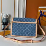 Louis Vuitton Dauphine Soft GM Bag Denim Blue 28Cm M13319 - Image 5