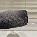 Chanel 25 Small Handbag Grained   Gold-Tone Metal Washed Denim Black 30Cm AS5293 B20520 U0725 - Image 4