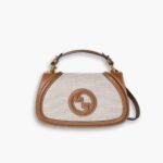 Gucci Blondie Mini Shoulder Bag Natural And Tan 22Cm 815700 HAAKF 2545