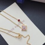 Louis Vuitton Color Blossom BB Star Necklace Red Gold - Image 4