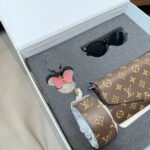 Gift set: Louis Vuitton Félicie Pochette Bag Monogram Brown 22Cm M81896 - Image 7
