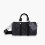 Louis Vuitton Keepall Bandoulière 25 Monogram Eclipse Black 24Cm M46271