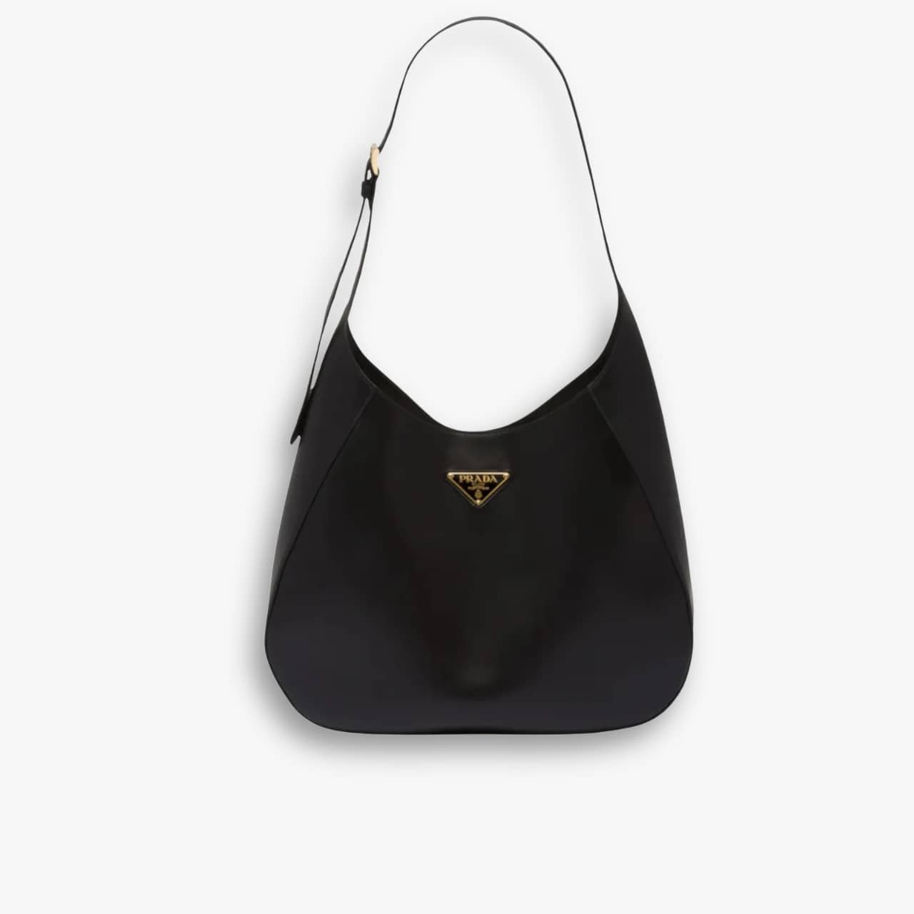 496-2-2.jpg Prada Large Shoulder Bag With Topstitching Black 40Cm 1BC181 2AIX F0002 V OOO - Image 1