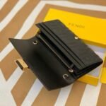 Fendi Baguette Continental Wallet With Chain Black 19Cm 8M0365AAJDF0KUR - Image 4