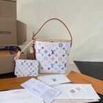 Super Vip 1:1 – Louis Vuitton x Murakami All In BB White 18Cm M13089 - Image 2