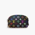 Louis Vuitton x Murakami Cosmetic Pouch PM Monogram Black 19Cm
