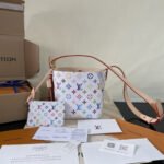 Super Vip 1:1 – Louis Vuitton x Murakami All In BB White 18Cm M13089 - Image 4