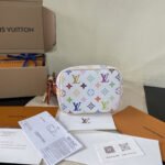 Super Vip 1:1 – Louis Vuitton x Murakami All In BB White 18Cm M13089 - Image 5