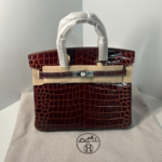 Hermes Birkin 30 Bordeaux Shiny Silver Hardware 30Cm - Image 2