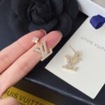 Louis Vuitton Lady LV Earrings Gold M01844 - Image 6