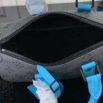 Super Vip 1:1 – Louis Vuitton Keepall Bandoulière 25 Bag Monogram Eclipse Reverse Turquoise 25Cm M11645 - Image 6