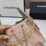 Chanel 25 Small Handbag Grained And Gold Tone Metal Beige 30Cm - Image 4