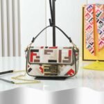 Fendi Baguette Mini Bag Fabric Multicolor 18cm 8BS017ANH4F1Q6O - Image 2