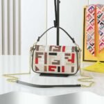 Fendi Baguette Mini Bag Fabric Multicolor 18cm 8BS017ANH4F1Q6O - Image 4