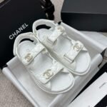 Chanel Sandal Shiny White G35927 B20276 U0451 - Image 2