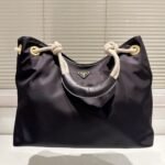Prada Mariner Large Re Nylon Shoulder Bag Black 48Cm 1BC244 2HG8 F0002 V OOO - Image 2