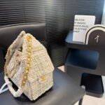 Chanel 25 Small Handbag Tweed And Gold Tone Metal 30Cm AS5293 B21178 NR774 - Image 5