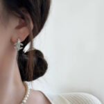 Chanel Crystal CC Hoop Earrings - Image 7