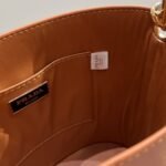 Prada Symbole Quilted Bucket Bag Brown 21Cm - Image 2