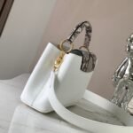 Louis Vuitton Capucines BB White And Python Trim 27cm - Image 3