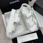 Chanel Sandal Shiny White G35927 B20276 U0451 - Image 5