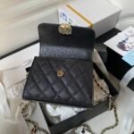 Chanel Clutch With Chain Black 15cm - Image 9