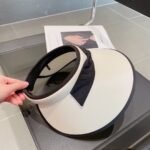 Chanel Bow Tie Visor Hat White - Image 2