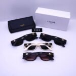 Celine Triomphe Hole Punch Sunglasses White - Image 3