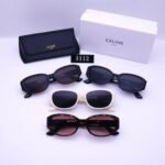 Celine Triomphe Hole Punch Sunglasses Black - Image 6