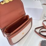 Celine Mini Besace Clea In Brown And Beige 16cm 10K502FA302NT - Image 2