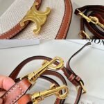 Celine Mini Besace Clea In Brown And Beige 16cm 10K502FA302NT - Image 3