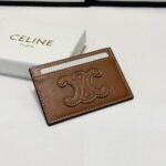 Celine Card Holder Tan Brown 9cm - Image 2