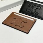 Celine Card Holder Tan Brown 9cm - Image 4