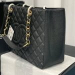 Perfect Match: Chanel Grand Shopping Tote Black 33cm X Chanel Classic Long Flap Wallet Black 19cm - Image 3