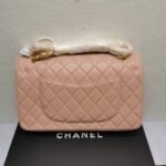 Chanel Classic Flap Bag Pink 25cm - Image 3