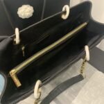 Perfect Match: Chanel Grand Shopping Tote Black 33cm X Chanel Classic Long Flap Wallet Black 19cm - Image 5