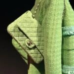 Chanel Classic Handbag Green 20cm A01112 B17081 NY822 - Image 8